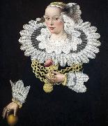 Michael Conrad Hirt Portrait of Anna Rosina Tanck, wife of the mayor of Lubecker Spain oil painting artist